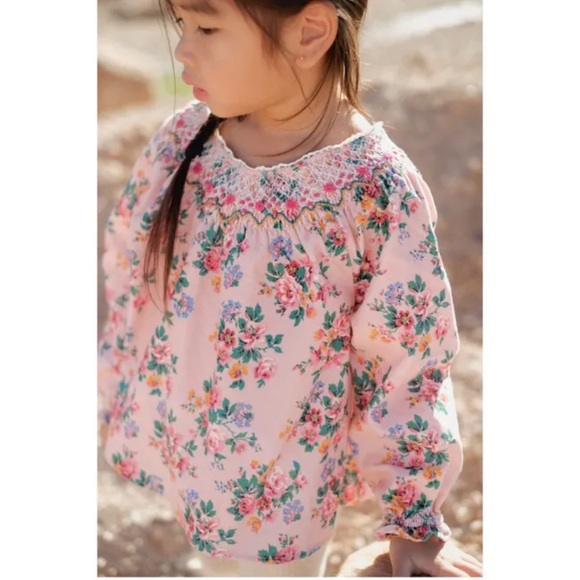 louise misha Other - Louise Misha Floral Corduroy Top 5yr